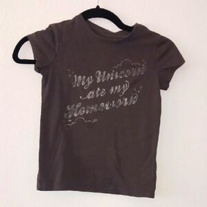 Cat & Jack Brown and Silver Short Sleeve Tees